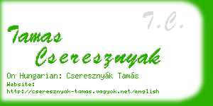 tamas cseresznyak business card